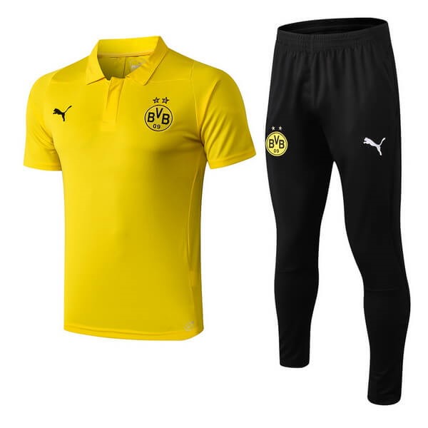 Polo Conjunto Completo Borussia Dortmund 2018-2019 Amarillo Negro